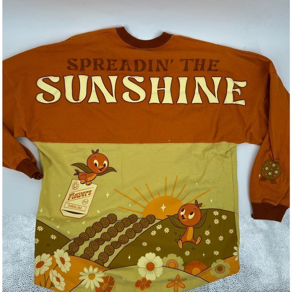 Disney Spirit Jersey Flower & Garden Epcot Orange Spreadin The Sunshine Size Med - Picture 7 of 8